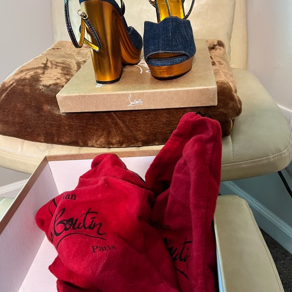 Authentic Christian Louboutin Paris - Mira Colunata wedge - Picture 5 of 7